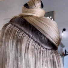 New Released Double Drawn Russian Virgin Human Hair Genius Weft Hair Extension