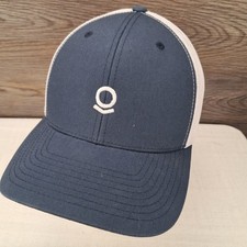 Palantir Logo Trucker Hat Navy White Mesh Snapback Yupoong Classics
