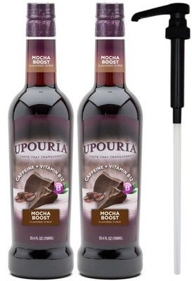 Upouria Mocha Boost Coffee Syrup Flavoring, 100 Vegan, Gluten-Free, Kosher, 7...