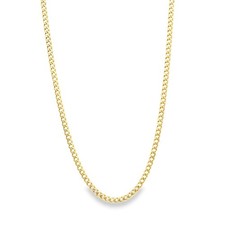 9ct Yellow Gold Curb Chain - 21" - 8.7g