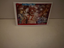 PAT HARLOW 1991 CARD Topps #608 Rookie Rc NEW ENGLAND PATRIOTS USC NM. rookie card picture