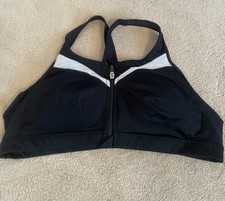Black Sports Bra Front Zip size 42C