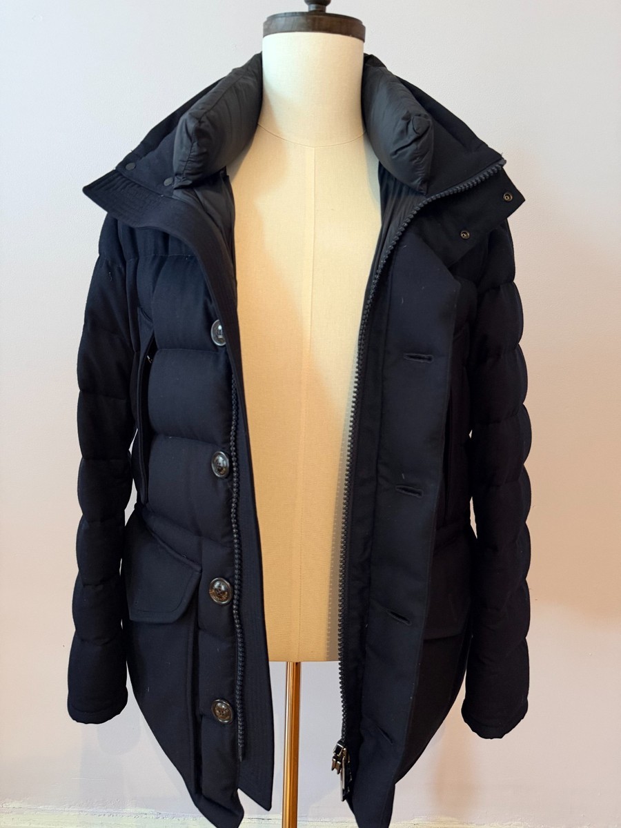 Moncler Rethel Giubbotto Parka, Navy Size Medium (RN 116347) | eBay