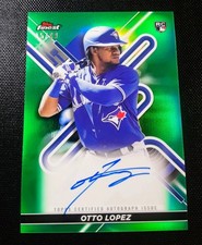 2022 Topps Finest  Autographs Otto Lopez #FA-OL Green Refractor /99 