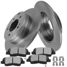 6PCS Rear Disc Brake Rotors Pads D1313-8428 10-17 Azera 08-15 Sonata 11-16Optima