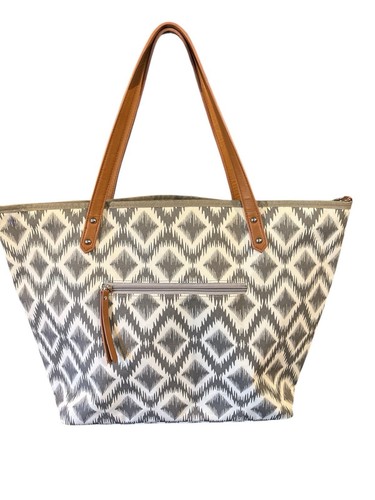 Borsa per pannolini Petunia fondo sottaceto Downtown XL tote con porta salviette grigio - Foto 2 di 10