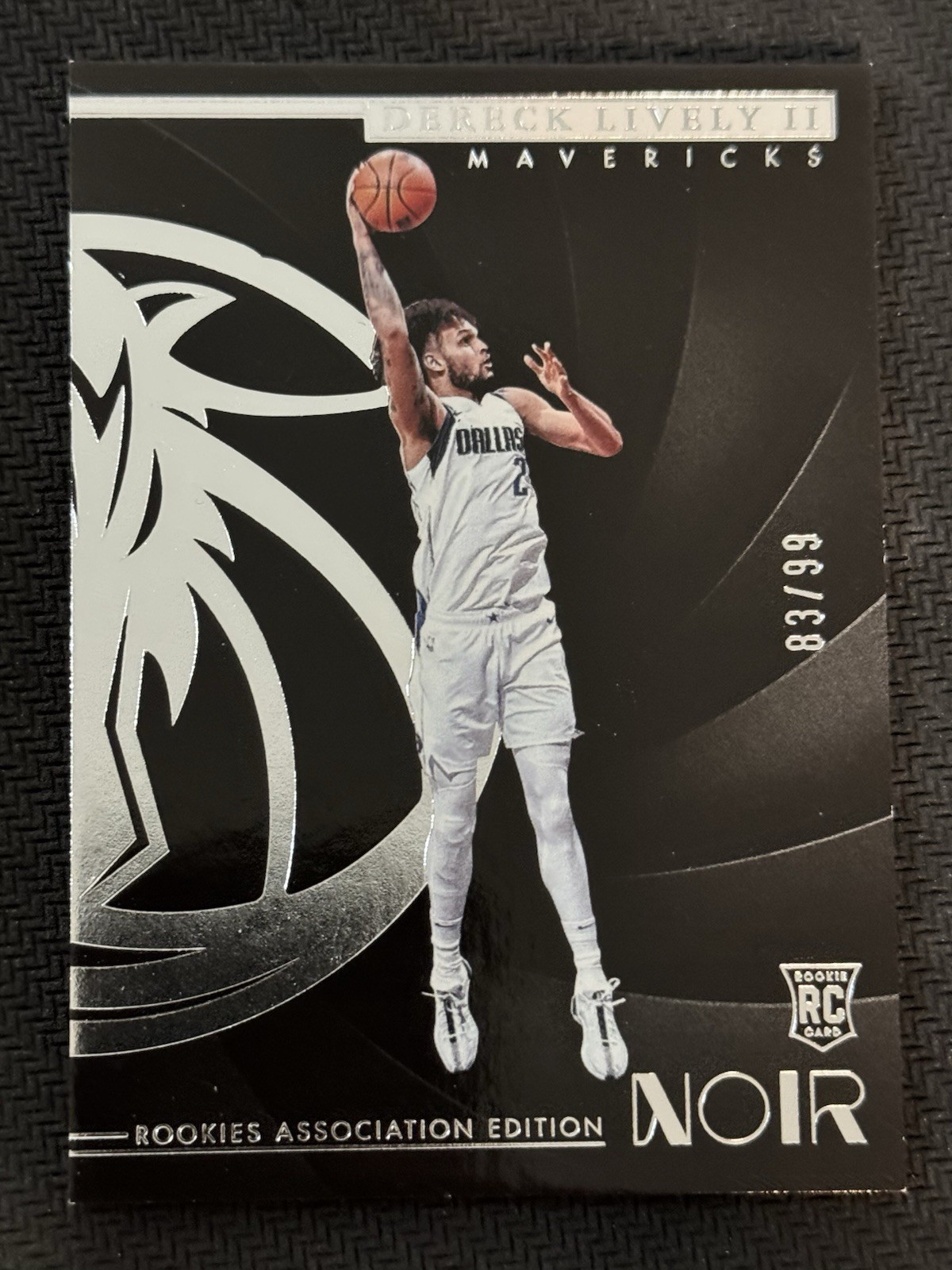 2023-24 Panini Noir #170 Dereck Lively II Rookie 83/99 RC