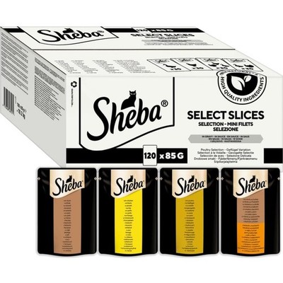 Sheba Selection Katzen Nassfutter Geflügel Variation in Sauce 120x85g