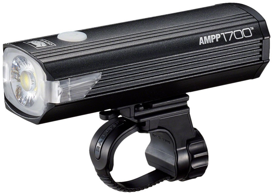 Cateye AMPP1700 USB-C Rechargeable Bike Light - 1700 Lumens, Wide Beam,