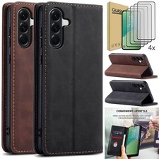 For Samsung A06/A26/A36/A56 5G Leather Card Slot Case Cover / Screen Protector