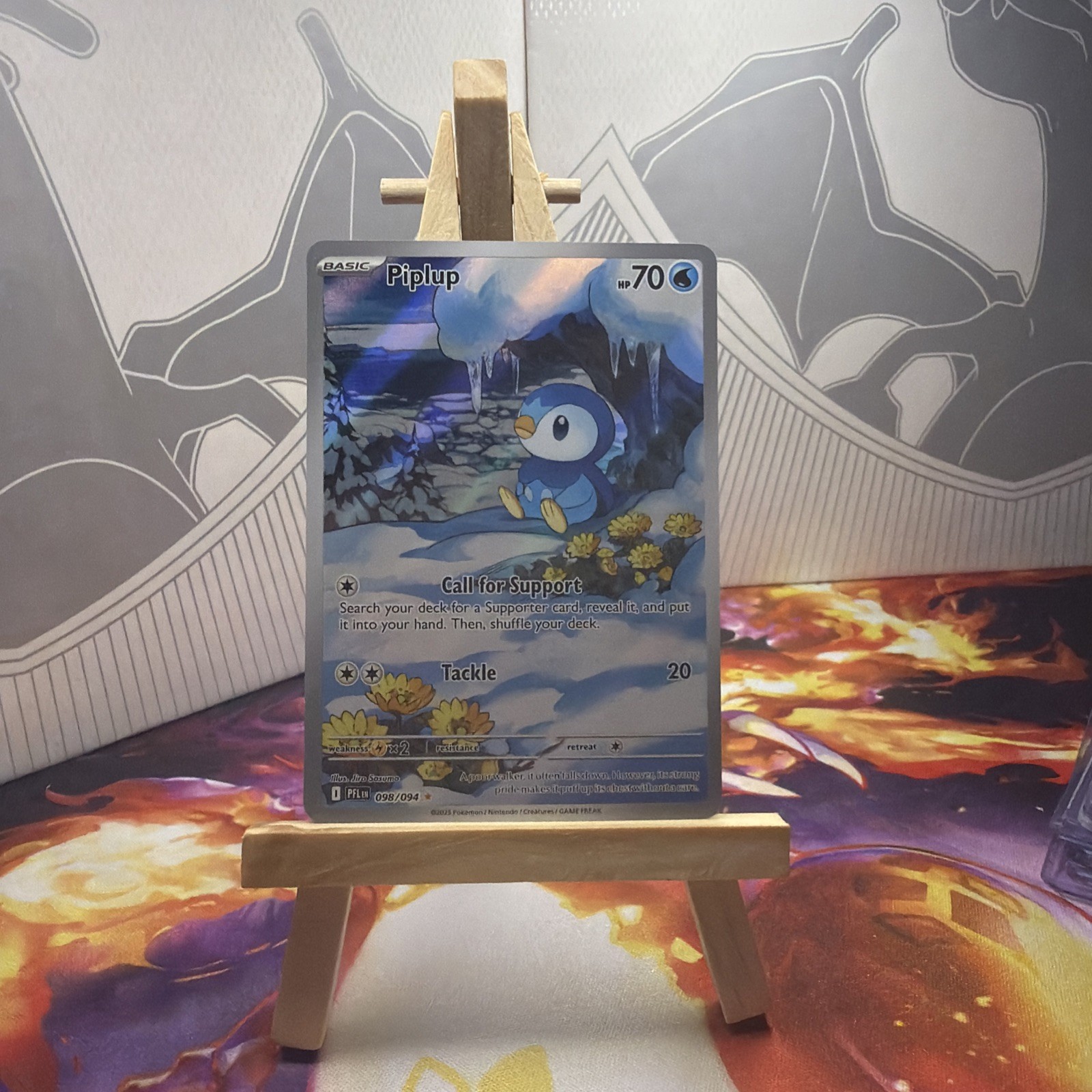 Piplup 098/094 Me02: Phantasmal Flames Holo Near Mint Pokemon TCG