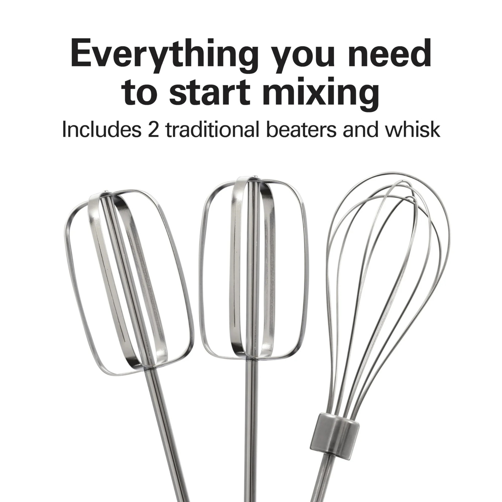 Hamilton Beach 6 Speed Hand Mixer w/ Snap On Case White Brand New in Box