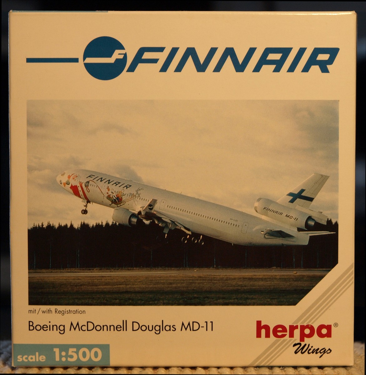 Herpa Wings 1:500 Finnair McDonnell Douglas MD-11 Santa Claus