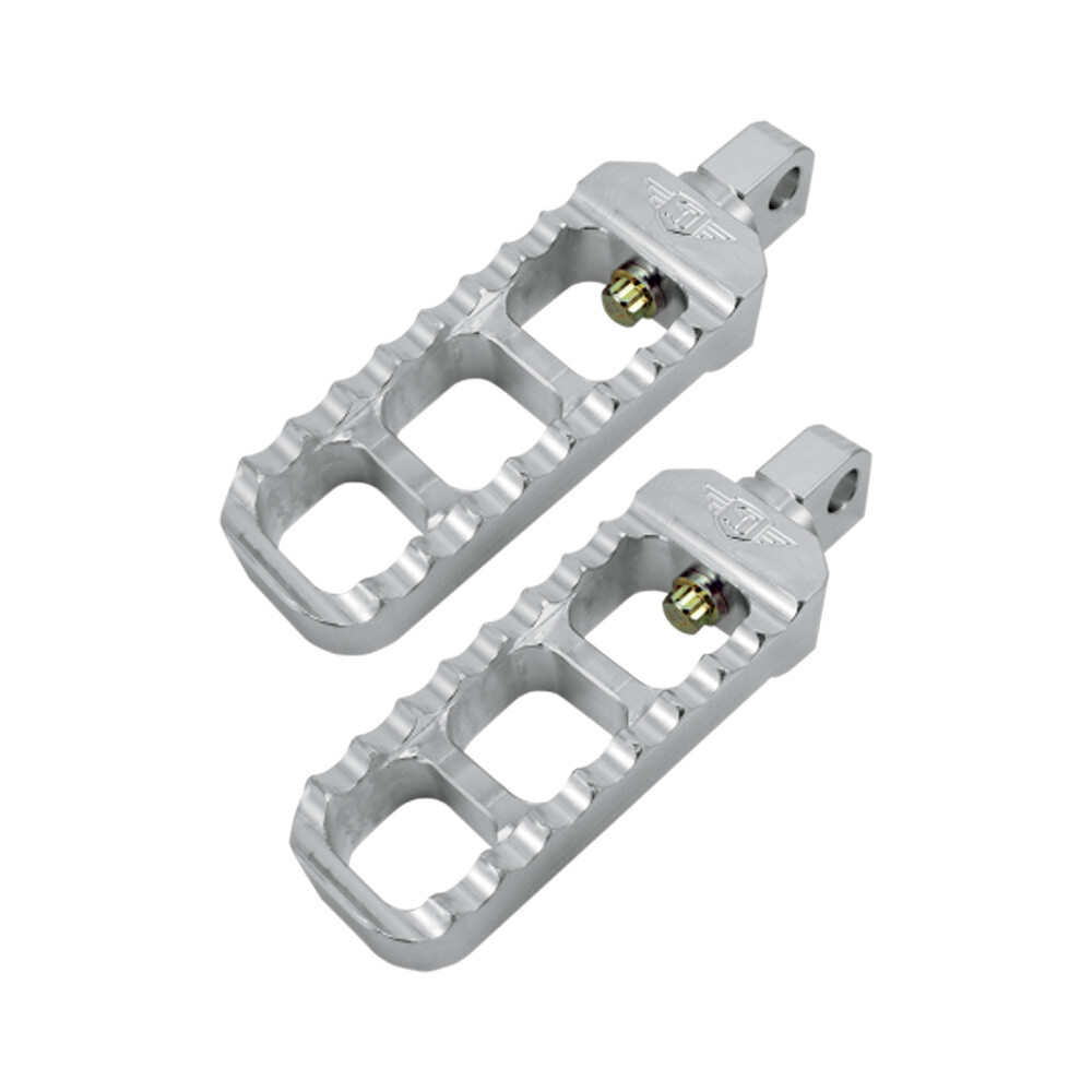 Joker Machine Billet Serrated Raw Aluminum Footpegs (08-61-1