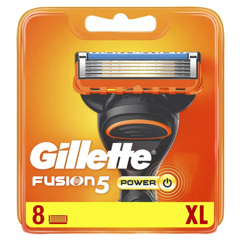 (B) Gillette Fusion 5 POWER 8 pack - GENUINE 🔥 BRAND NEW ✅