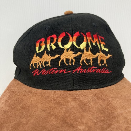 Vintage Broome Western Australia Hat Adjustable Adult Size Embroidered Cap WA - Picture 2 of 9