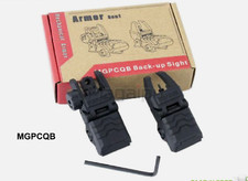 Tactical Low Profile Flip-up Backup Sight Folding Sights Front Rear Set