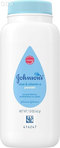 Johnson's Baby Naturally Derived Cornstarch Baby Powder w/Aloe & Vitamin E 1.5oz - Picture 1 of 5