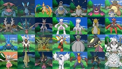 all mega evolution, pokemon x and y