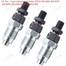 Set Of 3Pcs Fuel Injector For Kubota BX1860 BX1870 BX1880 BX2360 BX2370 BX2380，