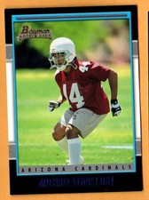 MICHAEL STONE(ARIZONA CARDINALS)2001 BOWMAN/ROOKIE CARD