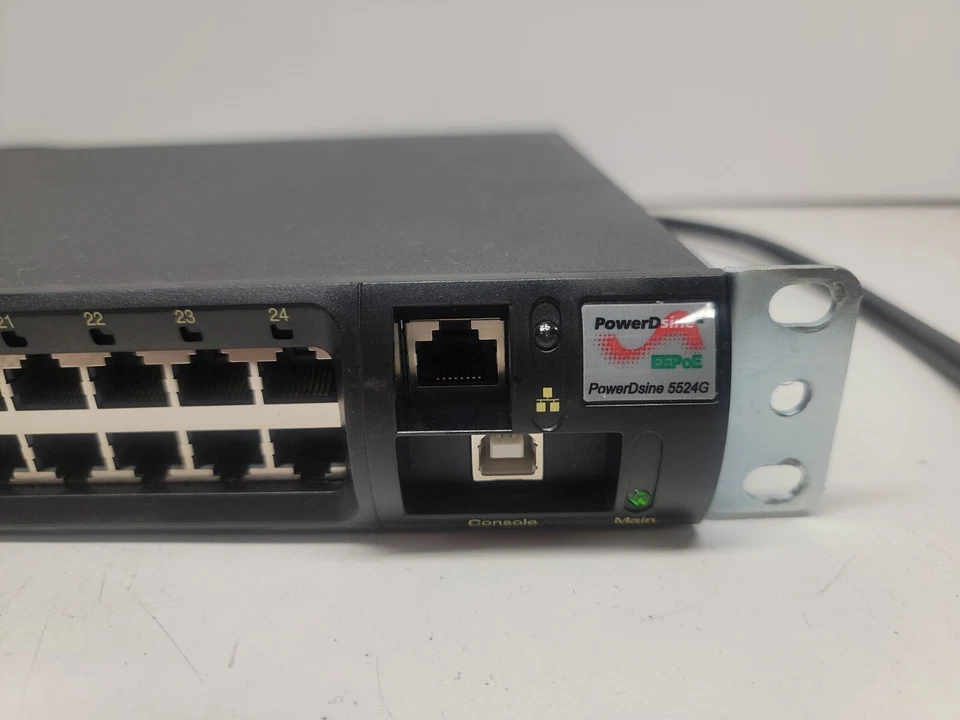 POWERDSINE PD-5524G/ACDC/M/VERDE POE, 24 puertos (hasta 30 W por puerto), administrado,  Foto 3 de 4
