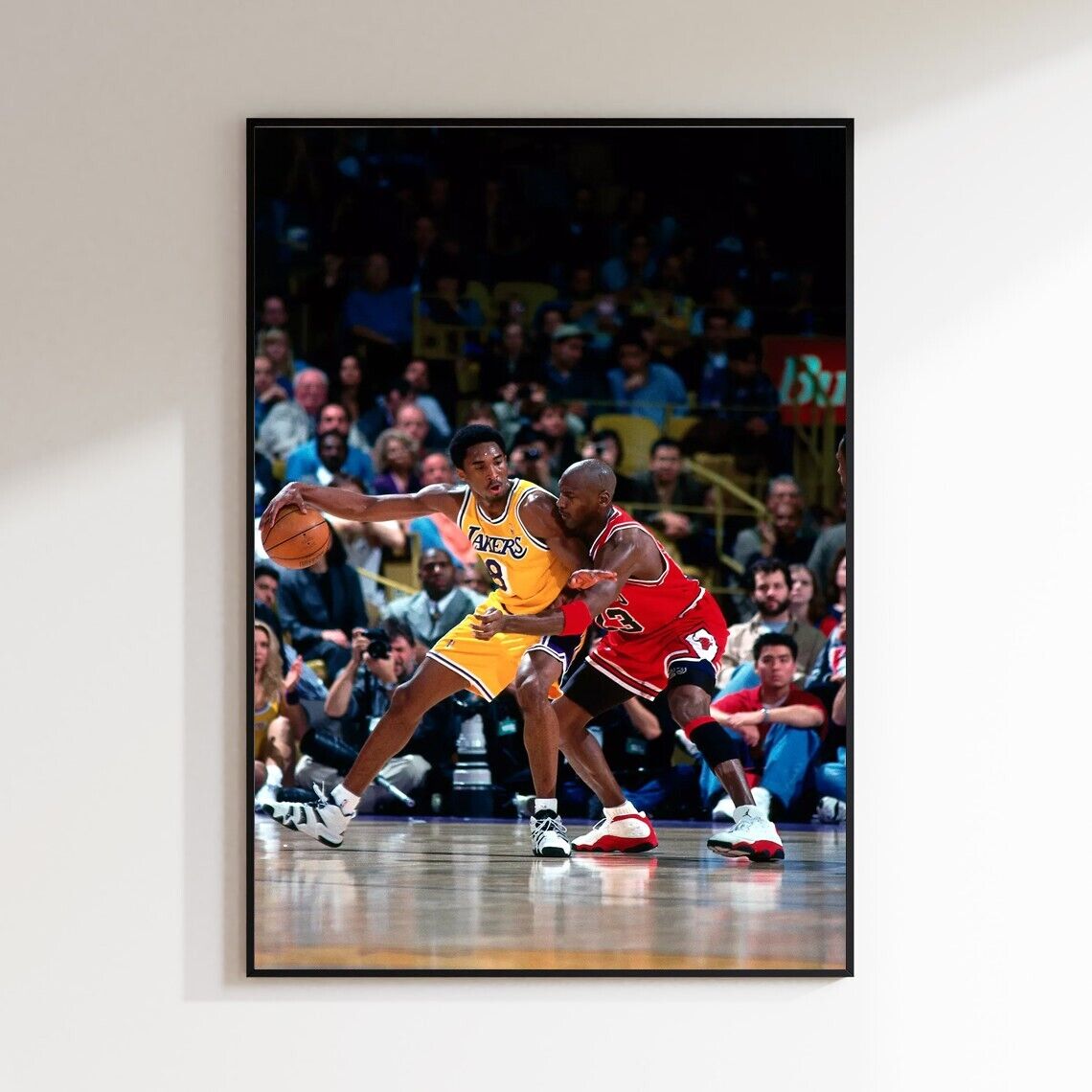 Evan Fournier'S Battle: Knicks Rotation Frustration Unveiled 20 Kobe Bryant Vs Mj Bulls Poster, Basketball Poster Gift, Sports Memorabilia