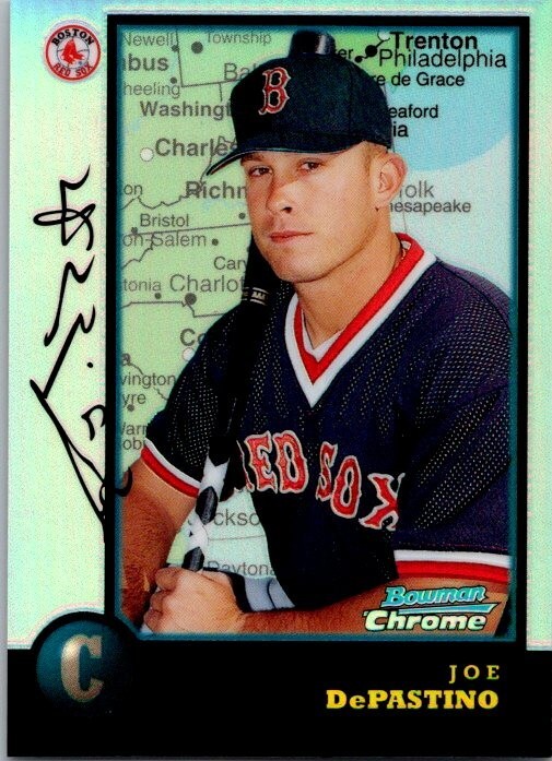 Vintage 1998 BOWMAN CHROME Internation Parallel Joe DePastino #375