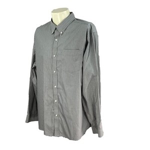 Long Sleeve Gray Stripe Shirt XL 
