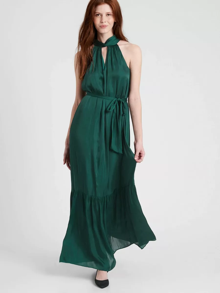 Banana republic shop tiered maxi dress
