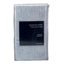 Hudson Park Collection Diffused Geo Cotton EURO Euro Sham BLUE - $160