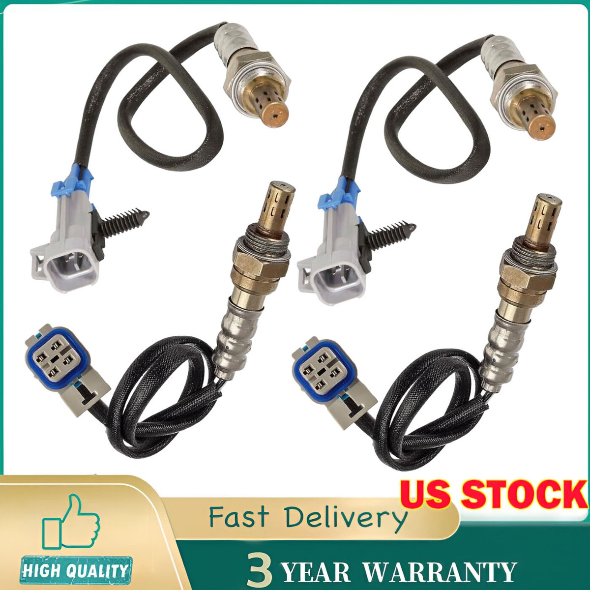 Sensor De Oxígeno 4PCS Up+Down 2006 GMC Sierra 1500 Yukon & CHEVROLET ...