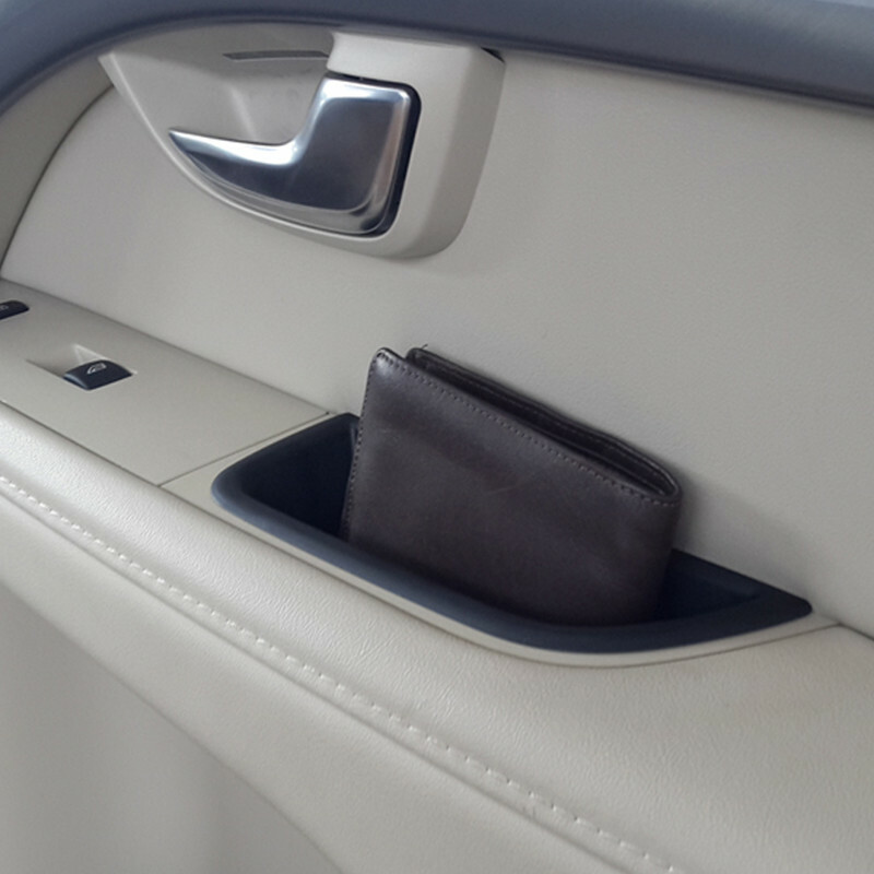 Front Door Handle Storage Box For Volvo XC70 V70 S80 Auto Interior Accessories