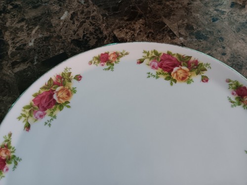 VTG Old Country Roses by Royal Albert cake plate server 11" NEW. - Picture 2 of 10