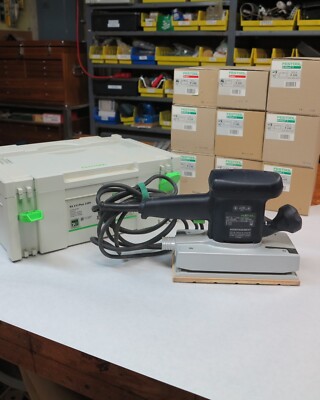 festool sander RS-2E  WITH LESS THAN 2 HOURS USAGE--AS NEW PLUS 9 BOXES  PAPER