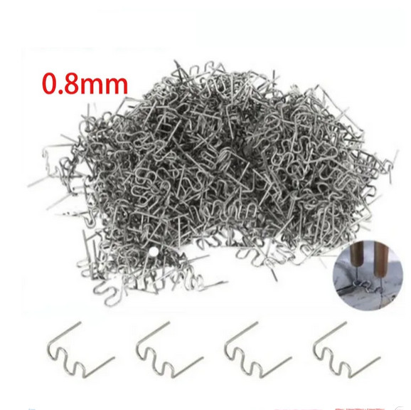 500PCS 0.8mm Hot Staples Plastic Welding Wave Stapler For Car Body Bumper Repair