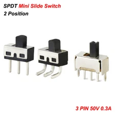 SPDT Micro Mini Slide Switch SMD PCB On-OFF 2 Position 3 PIN 50V 0.3A