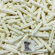 (200) K’NEX / Knex White Rods – 1-5/16" Short Standard Replacement Parts