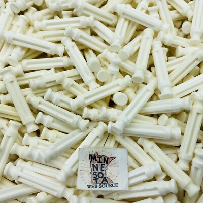 (200) K NEX White 1 5/16'' (1.31'') Short Rods   USED OEM   Standard