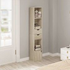 WOLTU 6 Tier Bookcase Cupboard with Doors Storage Shelving Display Cabinet Unit