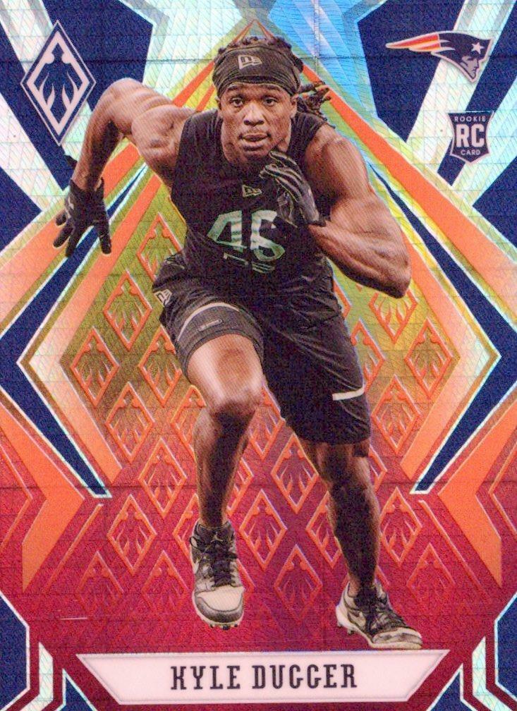 2020 Panini Phoenix Fire Burst # 157 Kyle Dugger RC New England Patriots
