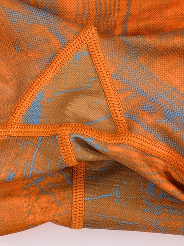 ZYIA Active Light n Tight Hi-rise Leggings Small Moto Orange Weave Pocket Gym - Picture 8 of 10