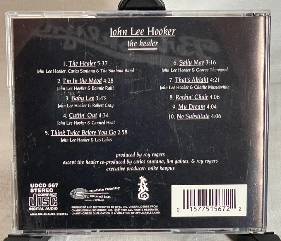 John Lee Hooker The Healer Limited Edition Ultradisc Gold CD MFSL UDCD-567 USA - Image 2 of 4