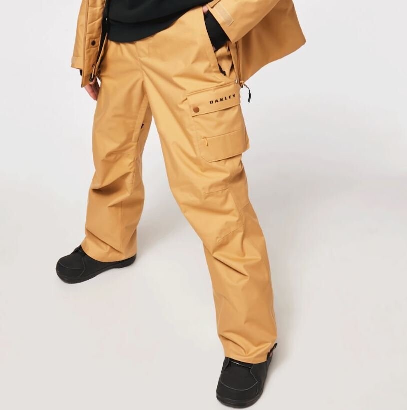 OAKLEY Men's PIVOT CARGO Shell Snow Pants - Light Curry OAKLEY Men's PIVOT CARGO Shell Snow Pants - Light Curry