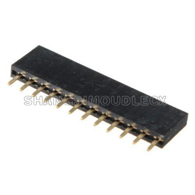 10Stks 12Pin 2.54mm Pitch Header Single Row Female Straight Strip PH: 8.5mm