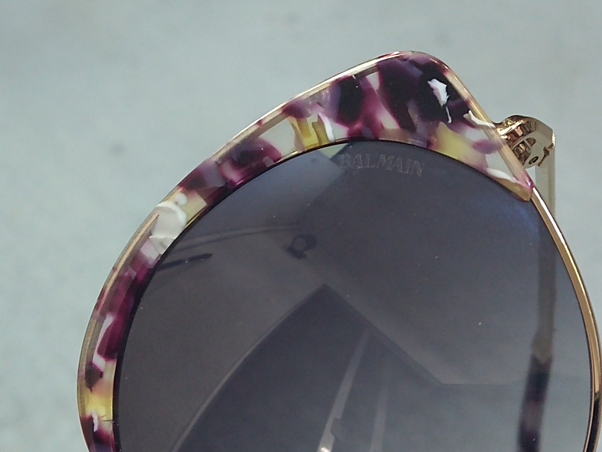 Balmain Lavender and Gold Sunglasses Balmain Sunglasses – Good See Co main image 3