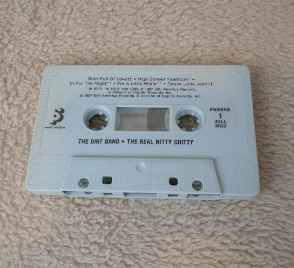 The Dirt Band Vintage Cassette Tape The Real Nitty Gritty 1987 EMI America Foto 2 de 4