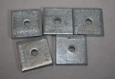 Lot of 5 Elite Square Washers Stainless Steel 1-3/4" F-13 INDIA Square Washer