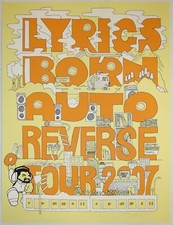 2007 Lyrics Born - Auto Reverse Tour Silkscreen Concert Poster S/N by Burlesque