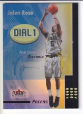 2000 Fleer Mystique Jalen Rose Dial 1 for Long Distance #8 of 10